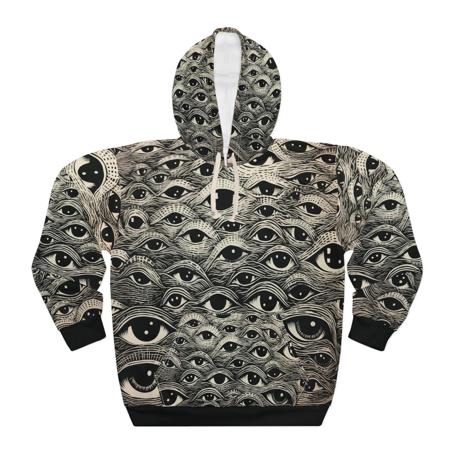 All Eyes On Me Hoodie | Unisex Pullover with Hypnotic Eye Design Unique, Trendy Streetwear