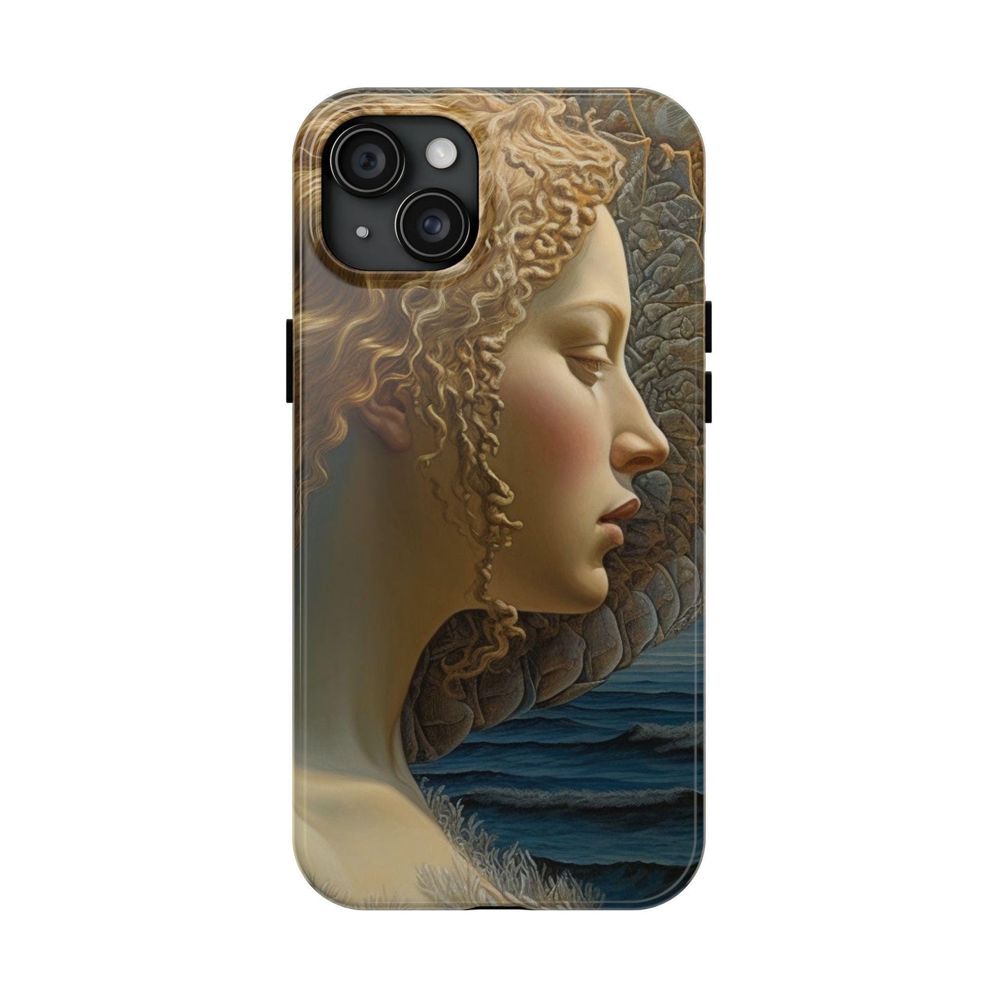 Reimagined Birth of Venus Profile Painting by Botticelli Samsung Galaxy or iPhone Tough Case | Ai Art
