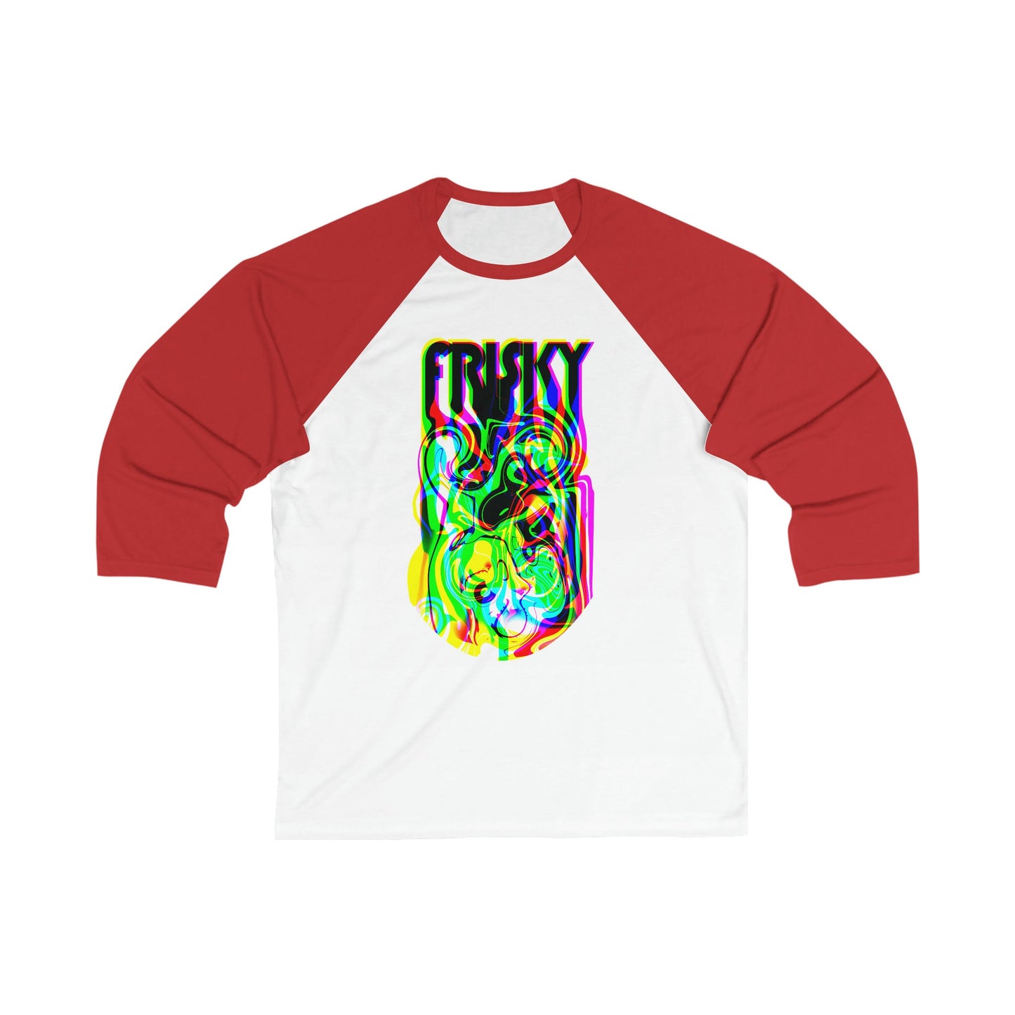 Coolest shirt ever. Unique Unisex Baseball Tee made for FRISKY people who don't care about normal thinking or bland group fashion sense.