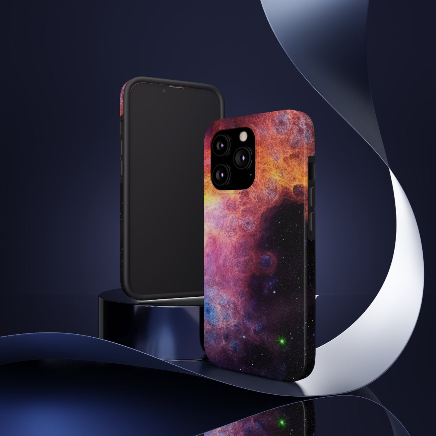 Hyper-Realistic Telescope Photograph of a Nebula and Space Dust iPhone Tough Case | AI Art