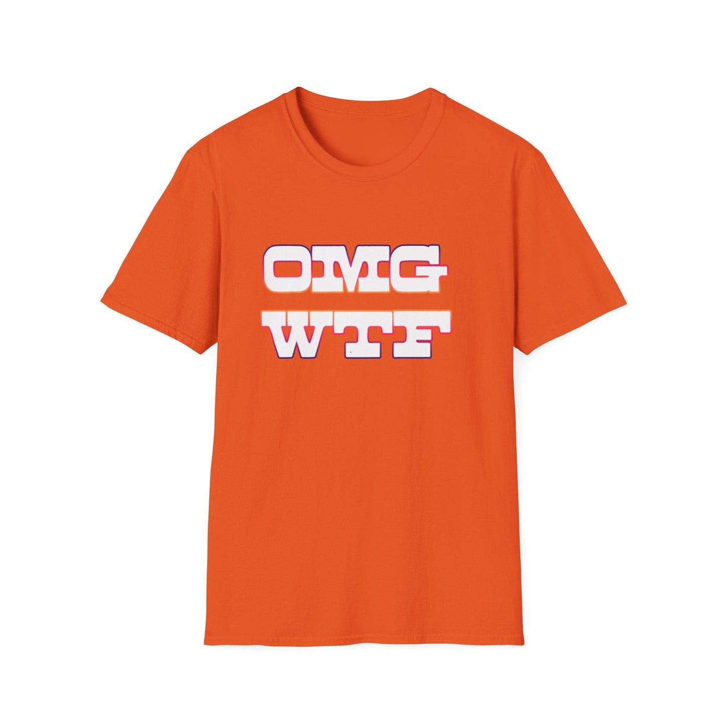 Best tee ever! Wear your feelings. OMG WTF. You might as well give everyone a heads up! Conversation piece fashion to stand out in a crowd.