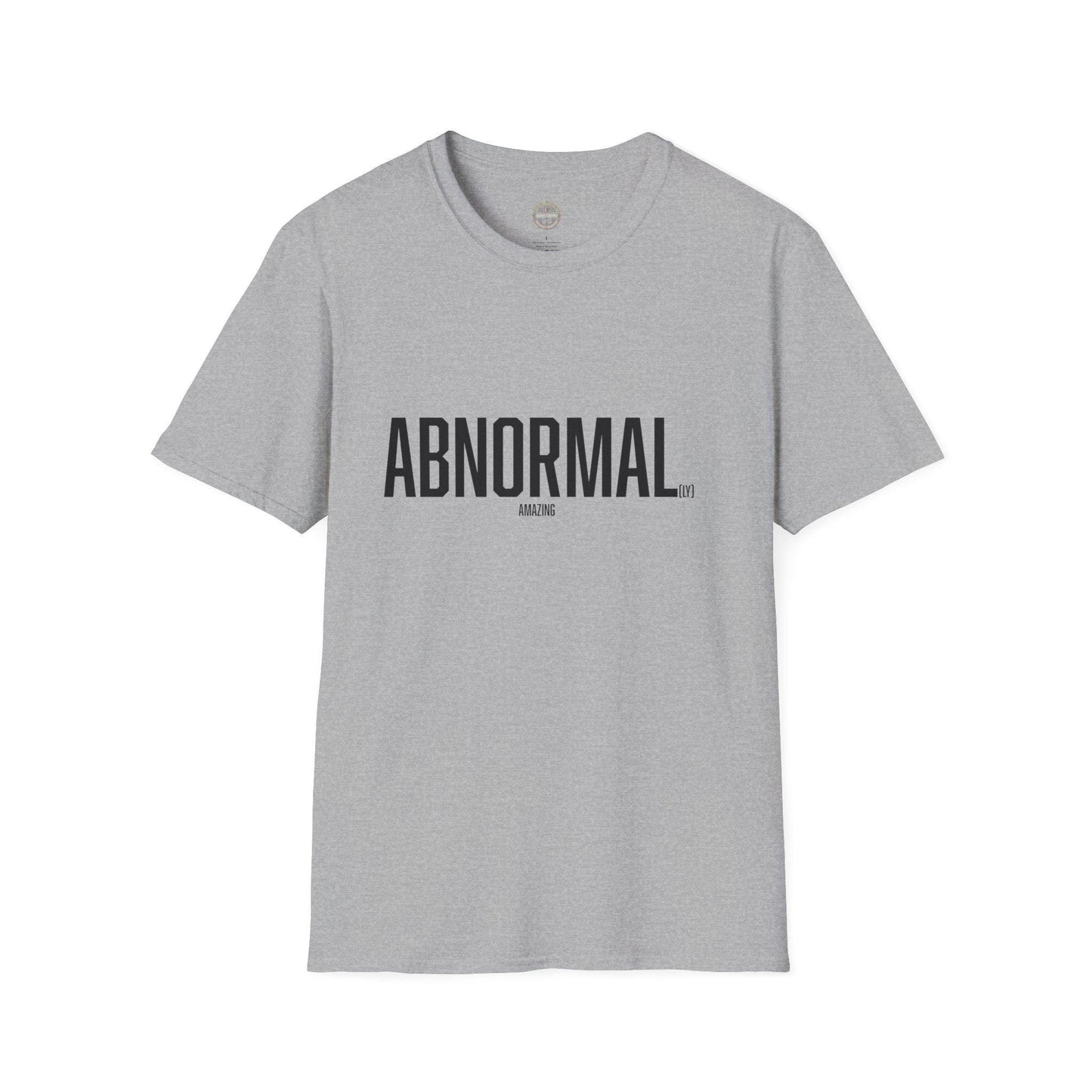 Funny "Abnormal" to "Abnormally Amazing" T-Shirt, Humorous Tee Shirt, Unique Graphic Top, Cool Novelty Apparel, Sarcastic