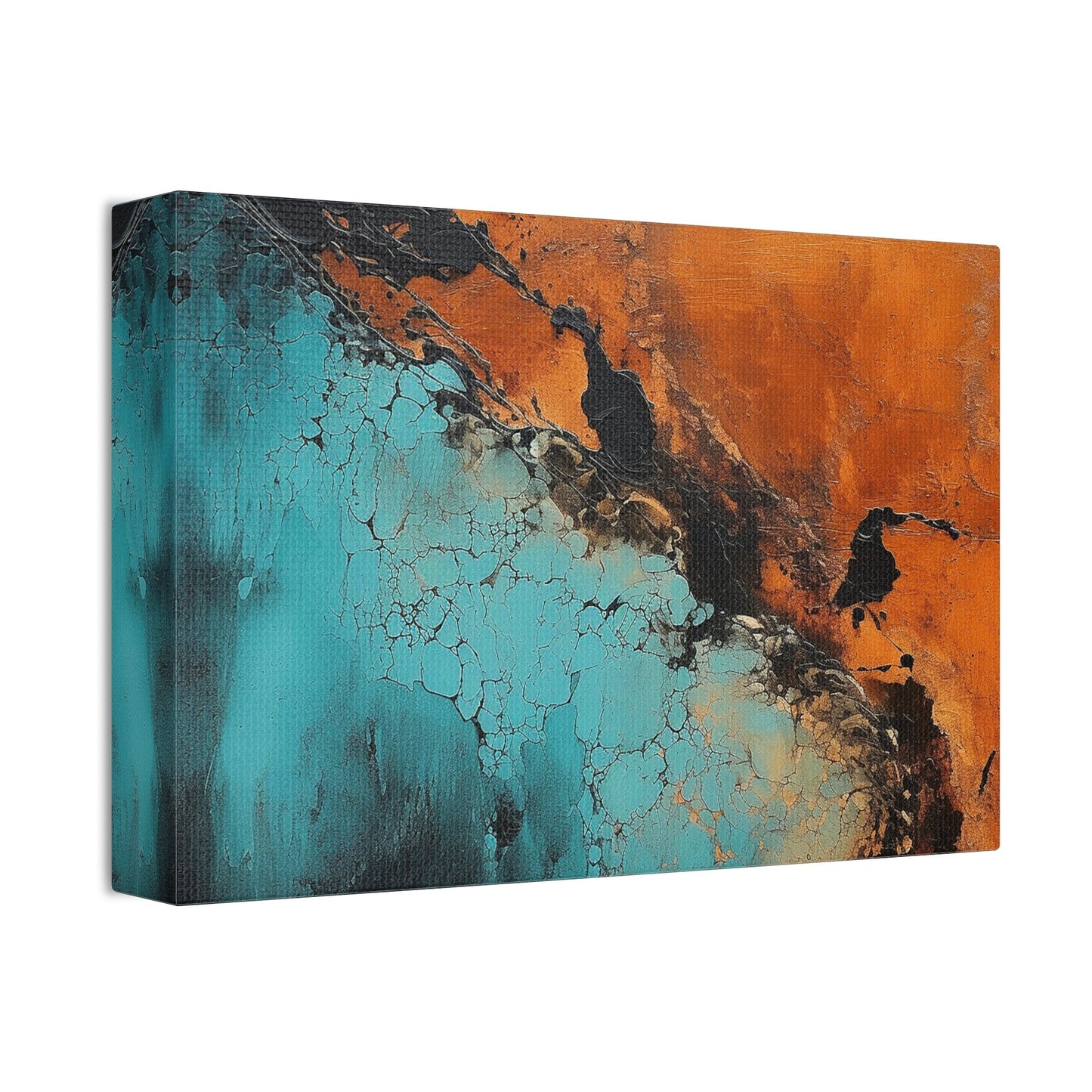 Abstract Art, Organic Texture Painting, Modern Industrial Chic Artwork. Unique College Dorm or New Apartment Wall Art.